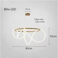 Потолочная люстра MZISOSOD черная золото Потолочная люстра MZISOSOD черная золото