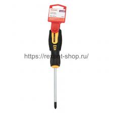Rexant Отвертка крестовая PH 2х100 мм, двухкомпонентная рукоятка, 12-6407 1 шт Rexant Отвертка крестовая PH 2х100 мм, двухкомпонентная рукоятка, 12-6407 1 шт