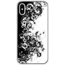 Силиконовый чехол на Apple iPhone X (10) / Айфон Икс (Десять) "Черно белый узор" Силиконовый чехол на Apple iPhone X (10) / Айфон Икс (Десять) "Черно белый узор"