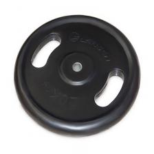 Диск обрезиненный с ручками 20кг Larsen NT121N черный d=51мм Диск обрезиненный с ручками 20кг Larsen NT121N черный d=51мм