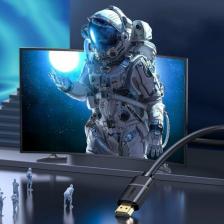 Кабель HDMI BASEUS Cafule Series, 4K@60Hz HD Version 2.0, HDMI(M) - HDMI(M), 5 м, Черный+Серый Кабель HDMI BASEUS Cafule Series, 4K@60Hz HD Version 2.0, HDMI(M) - HDMI(M), 5 м, Черный+Серый