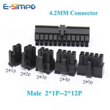 10 шт. 5557 4,2 мм черный автомобильный разъем штекер корпус 2*1Pin-2*12Pin для ПК/компьютера видеокарта PCI-E мощность 10 шт. 5557 4,2 мм черный автомобильный разъем штекер корпус 2*1Pin-2*12Pin для ПК/компьютера видеокарта PCI-E мощность