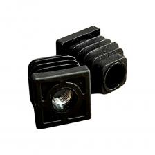 Заглушка для труб квадратная 25х25 мм с резьбой М10 - пластиковая внутренняя заглушка с ребрами жесткости и металлической резьбой. Подходит для труб квадратного сечения, применяется для регулировки высоты металлоконструкции или ее отдельной части. Используется совместно с резьбовой опорой, выбор которой основывается на предполагаемой нагрузке на конструкцию, условиях эксплуатации и, конечно, внешнем виде. Благодаря крепким ребрам жесткости изделие будет надежно удерживаться во внутренней части трубы. Заглушка мебельная имеет широкое применение: в производстве офисной мебели, торгового рекламного промышленного медицинского оборудования. Заглушка для труб квадратная 25х25 мм с резьбой М10 - пластиковая внутренняя заглушка с ребрами жесткости и металлической резьбой. Подходит для труб квадратного сечения, применяется для регулировки высоты металлоконструкции или ее отдельной части. Используется совместно с резьбовой опорой, выбор которой основывается на предполагаемой нагрузке на конструкцию, условиях эксплуатации и, конечно, внешнем виде. Благодаря крепким ребрам жесткости изделие будет надежно удерживаться во внутренней части трубы. Заглушка мебельная имеет широкое применение: в производстве офисной мебели, торгового рекламного промышленного медицинского оборудования.