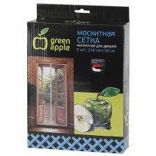 GBN007 GBN007 GREEN APPLE Магнитная сетка на дверь 2штx210смx50см, магнитный замок, 12шт липучка крепежная,, цена за 1 шт GBN007 GBN007 GREEN APPLE Магнитная сетка на дверь 2штx210смx50см, магнитный замок, 12шт липучка крепежная,, цена за 1 шт
