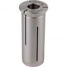 DB-S-HPCC2010 Цанга для гидропластового патрона HPC 20 мм ?10 мм, серия Standard, со сквозным отверстием для СОЖ, негерметичная. Диаметр цанги D 20 мм, посадочный диаметр для инструмента d 10 мм. Цанга расширяет возможности гидрозажимной оправки. Цанга-втулка для надежной фиксации инструмента с цилиндрическим хвостовиком в гидропластовом патроне фрезерного станка. В комплексе с оправкой обеспечивают максимальное усилие зажима, жесткость и точность позиционирования инструмента – сверл, фрез и т.д. Посадочный диаметр:10 Диаметр, D:20 Длина, L:53,5 Диаметр, d:10 Вес, кг 0.096 DB-S-HPCC2010 Цанга для гидропластового патрона HPC 20 мм ?10 мм, серия Standard, со сквозным отверстием для СОЖ, негерметичная. Диаметр цанги D 20 мм, посадочный диаметр для инструмента d 10 мм. Цанга расширяет возможности гидрозажимной оправки. Цанга-втулка для надежной фиксации инструмента с цилиндрическим хвостовиком в гидропластовом патроне фрезерного станка. В комплексе с оправкой обеспечивают максимальное усилие зажима, жесткость и точность позиционирования инструмента – сверл, фрез и т.д. Посадочный диаметр:10 Диаметр, D:20 Длина, L:53,5 Диаметр, d:10 Вес, кг 0.096