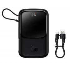 Внешний аккумулятор Baseus Qpow PRO, 10000mAh, 3A, 20 Вт встроенный Lightning + кабель Type-C Внешний аккумулятор Baseus Qpow PRO, 10000mAh, 3A, 20 Вт встроенный Lightning + кабель Type-C