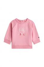 Детская хлопковая толстовка Tommy Hilfiger, розовый Детская хлопковая толстовка Tommy Hilfiger, розовый