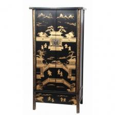 Китайский Шкаф Black Gold Cabinet От Lalume