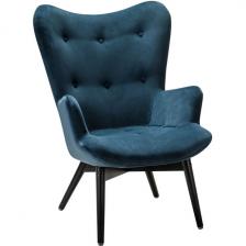 Кресло Хайбэк синий/венге R-Home арт.4101060120h_Blue_венге Кресло Хайбэк синий/венге R-Home арт.4101060120h_Blue_венге