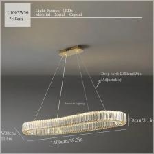 Подвесной светильник Winfordo, нержавеющая сталь, хрусталь Подвесной светильник Winfordo, нержавеющая сталь, хрусталь