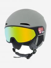 Горнолыжный шлем с визором Alpina Alto Q-Lite Moon-Grey Matt/Gold Mirror, Серый Горнолыжный шлем с визором Alpina Alto Q-Lite Moon-Grey Matt/Gold Mirror, Серый