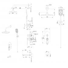 Душевая система встраиваемая Lemark Prizma (LM3922C) с изливом для ванны Душевая система встраиваемая Lemark Prizma (LM3922C) с изливом для ванны