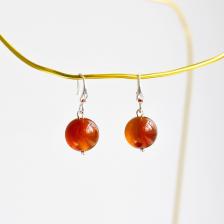 KOSHIKA Серьги с натуральным Тигровым глазом KOSHIKA Серьги с натуральным Тигровым глазом