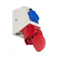 Настенная комбинированная розетка PCE 9215-6 Настенная комбинированная розетка PCE 9215-6