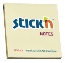 Блок самоклеящийся бумажный Stick`n 21007 76x76мм 100лист. 70г/м2 пастель желтый Блок самоклеящийся бумажный Stick`n 21007 76x76мм 100лист. 70г/м2 пастель желтый