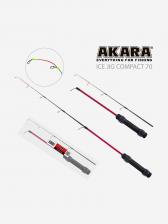 Удочка зимняя 2 колена Akara Ice Jig Compact 50г 70 см, Мультицвет Удочка зимняя 2 колена Akara Ice Jig Compact 50г 70 см, Мультицвет
