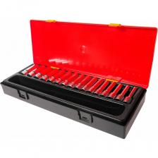 Набор торцевых головок Набор шестигранных торцевых головок 3/8" 6-22мм в кейсе 16шт JTC-K3161 Набор торцевых головок Набор шестигранных торцевых головок 3/8" 6-22мм в кейсе 16шт JTC-K3161