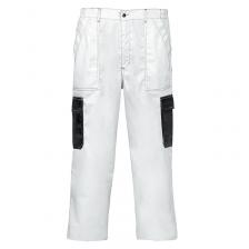 Рабочие брюки Брюки рабочие Master Color 30-8012, белые, эластичный пояс, 6 карманов, размер L Рабочие брюки Брюки рабочие Master Color 30-8012, белые, эластичный пояс, 6 карманов, размер L