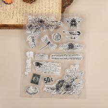 Прозрачный силиконовый штамп YZ-MP2508-07 Прозрачный силиконовый штамп YZ-MP2508-07