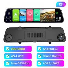 Bluavido 4G RAM Smart Android 8.1 Автомобильное зеркало DVR GPS-навигация HD 1080P Видеорегистратор Камера ADAS 32G ROM Добавить оригинальный кронштейн Bluavido 4G RAM Smart Android 8.1 Автомобильное зеркало DVR GPS-навигация HD 1080P Видеорегистратор Камера ADAS 32G ROM Добавить оригинальный кронштейн