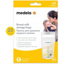 Medela Пакеты для хранения грудного молока 180 мл, белый, 25 шт. Medela Пакеты для хранения грудного молока 180 мл, белый, 25 шт.
