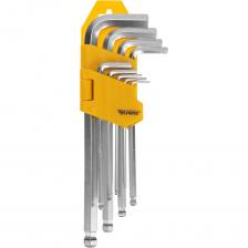 Набор имбусовых ключей KRANZ разработан для работы с крепежами, имеющими шлиц HEX (шестигранник). Ключи обладают Г-образной формой и сделаны из высококачественной стали.Благодаря антикоррозийному покрытию инструмент надёжно защищён от негативных внешних воздействий, что увеличивает срок его службы. Набор имбусовых ключей KRANZ разработан для работы с крепежами, имеющими шлиц HEX (шестигранник). Ключи обладают Г-образной формой и сделаны из высококачественной стали.Благодаря антикоррозийному покрытию инструмент надёжно защищён от негативных внешних воздействий, что увеличивает срок его службы.