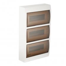 Щит распределительный навесной Dekraft ЩРН-П-36 пластиковый IP41 470х300х100 мм 36 модулей Щит распределительный навесной Dekraft ЩРН-П-36 пластиковый IP41 470х300х100 мм 36 модулей