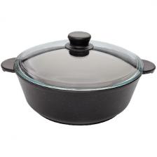 Жаровня Marusya 3332ж, а/п, литая, 5.5 л, 32 см, со стекл. крышкой, черный Жаровня Marusya 3332ж, а/п, литая, 5.5 л, 32 см, со стекл. крышкой, черный