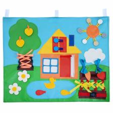 Коврик развивающий тактильный «Домик», 60x50 см, по методике Монтессори Коврик развивающий тактильный «Домик», 60x50 см, по методике Монтессори