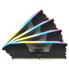Оперативная память Corsair Vengeance RGB, 64 Гб DDR5 (4x16 Гб), 6600 МГц, CL32, CMH64GX5M4B6600C32, черный Оперативная память Corsair Vengeance RGB, 64 Гб DDR5 (4x16 Гб), 6600 МГц, CL32, CMH64GX5M4B6600C32, черный