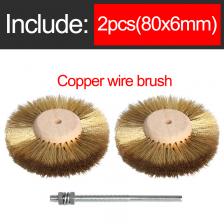 Набор латунных и стальных щеток для дрели Набор латунных и стальных щеток для дрели