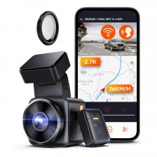 Vantrue E1 2,7K Wi-Fi Мини-регистратор с голосовым управлением Передняя автомобильная видеорегистратор с GPS и скоростью Супер ночное видение Режим парковки 24 часа Vantrue E1 2,7K Wi-Fi Мини-регистратор с голосовым управлением Передняя автомобильная видеорегистратор с GPS и скоростью Супер ночное видение Режим парковки 24 часа