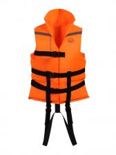 Спасательный жилет до 120 кг, 62 размер, взрослый, оранжевый Спасательный жилет до 120 кг, 62 размер, взрослый, оранжевый