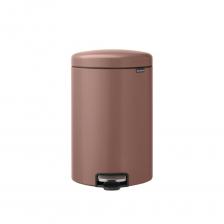 Ведро для мусора Brabantia NewIcon с крышкой 20 л металл светло-коричневое с педалью Ведро для мусора Brabantia NewIcon с крышкой 20 л металл светло-коричневое с педалью