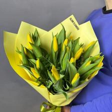 Букет живых цветов GLOW FLOWERS Букет жёлтых тюльпанов Букет живых цветов GLOW FLOWERS Букет жёлтых тюльпанов