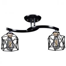 люстра потолочная РОССВЕТ Лотос 2х60Вт E27 металл черный люстра потолочная РОССВЕТ Лотос 2х60Вт E27 металл черный