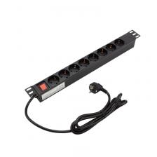Rexant 04-0309 Блок розеток 19, 1U, 10А, 8 розеток 1 шт Rexant 04-0309 Блок розеток 19, 1U, 10А, 8 розеток 1 шт