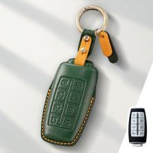 Защитный чехол из натуральной кожи для Hyundai Genesis G70 GV70 G80 GV80 G90, чехол для ключей, брелок Защитный чехол из натуральной кожи для Hyundai Genesis G70 GV70 G80 GV80 G90, чехол для ключей, брелок