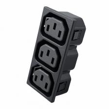 Производство, Женская розетка, 3 контакта, 3 способа входа, встроенная электрическая промышленность, IEC320-C13 10A250V Производство, Женская розетка, 3 контакта, 3 способа входа, встроенная электрическая промышленность, IEC320-C13 10A250V