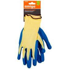 Перчатки защитные Amigo 73006 покрытие латекс, размер L Перчатки защитные Amigo 73006 покрытие латекс, размер L
