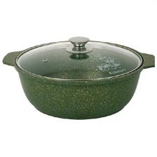Кастрюля-жаровня Kukmara 4 л со стеклянной крышкой, Trendy style malachite (ж41tsml) Кастрюля-жаровня Kukmara 4 л со стеклянной крышкой, Trendy style malachite (ж41tsml)