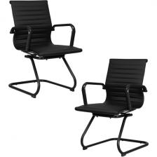Набор 2 шт Офисное кресло для посетителей DOBRIN CODY BLACK (чёрный) Dobrin Набор 2 шт Офисное кресло для посетителей DOBRIN CODY BLACK (чёрный) Dobrin