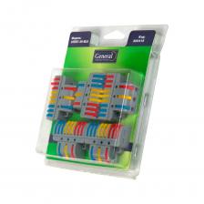 Монтажные клеммы ТМ General предназначены для многоразового соединения проводников. Пружинные зажимы коннекторов обеспечивают надежный контакт. Особенностью коннекторов является надежная защита от контакта с токоведущими частями. Материал корпуса – полиамид 6.6. Материал клемм – медь и нержавеющая сталь. Рабочая температура от -30 °C до +110 °C. Многократное соединение и разъединение проводов. Легкий и быстрый монтаж. Безопасность, ударопрочность, надежность, компактность. Применяются для подключения осветительного оборудования и в распаячных коробах. Номинальное напряжение переменного тока до 400 В, максимальный ток до 32А. Срок службы – 10 лет. Монтажные клеммы ТМ General предназначены для многоразового соединения проводников. Пружинные зажимы коннекторов обеспечивают надежный контакт. Особенностью коннекторов является надежная защита от контакта с токоведущими частями. Материал корпуса – полиамид 6.6. Материал клемм – медь и нержавеющая сталь. Рабочая температура от -30 °C до +110 °C. Многократное соединение и разъединение проводов. Легкий и быстрый монтаж. Безопасность, ударопрочность, надежность, компактность. Применяются для подключения осветительного оборудования и в распаячных коробах. Номинальное напряжение переменного тока до 400 В, максимальный ток до 32А. Срок службы – 10 лет.