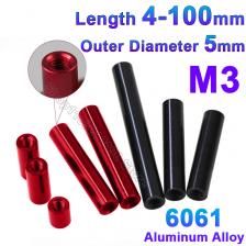 Алюминиевые стойки GooBetter M3 5 мм 4-100 мм Алюминиевые стойки GooBetter M3 5 мм 4-100 мм