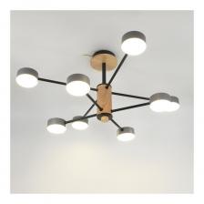 Люстра под лампу General Lighting Systems Элизиум GCHL-8GX53-M серая, дерево 662337 Люстра под лампу General Lighting Systems Элизиум GCHL-8GX53-M серая, дерево 662337