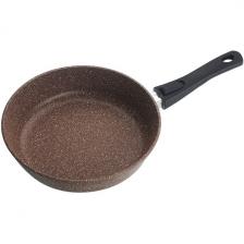 Сковорода Marusya 28 см, литая, антипригарная, со съемной ручкой, шоколадный (8028) Сковорода Marusya 28 см, литая, антипригарная, со съемной ручкой, шоколадный (8028)