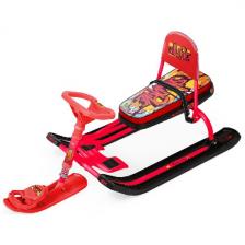 Снегокат Ника Тимка спорт (4-1 ТС4-1) с граффити на красном Снегокат Ника Тимка спорт (4-1 ТС4-1) с граффити на красном