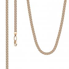 Серебряная цепочка ручного плетения Бисмарк с позолотой Серебряная цепочка ручного плетения Бисмарк с позолотой