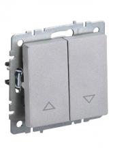 IEK BRITE Выключатель жалюзи 10А ВС10-1-5-БрА алюминий BR-V15-0-10-K47 1 шт IEK BRITE Выключатель жалюзи 10А ВС10-1-5-БрА алюминий BR-V15-0-10-K47 1 шт