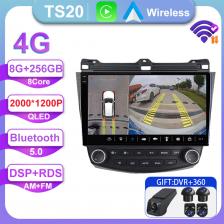 Android 14 для Honda Accord 7 CM 2003-2008, высокопроизводительный процессор 5G, Wi-Fi, BT, автомобильное радио, стерео, мультимедийный плеер, Carplay QLED DSP Android 14 для Honda Accord 7 CM 2003-2008, высокопроизводительный процессор 5G, Wi-Fi, BT, автомобильное радио, стерео, мультимедийный плеер, Carplay QLED DSP